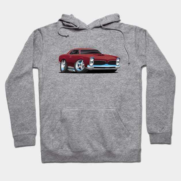 Classic Sixities American Muscle Car Hoodie by hobrath